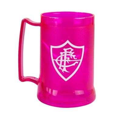 Imagem de Caneca Gel Isolante Térmico 400ml Fluminens Rosa-Unissex