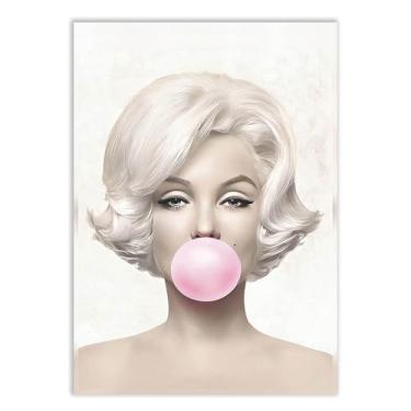 Imagem de Placa Decorativa Chiclete Marilyn Estética Salão Beleza Decoração Poster Quarto Sala