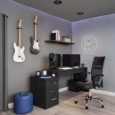 Imagem de Cadeira de Escritório Diretor Giratória Reliance com Braços Preta - Mo