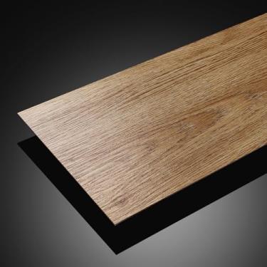 Imagem de Stickyart Revestimento de vinil de madeira de carvalho mel descascar e colar azulejos 91,4 cm x 15,2 cm, 18 peças, impermeável, à prova d'água, para piso de vinil, placa de madeira autoadesiva, para