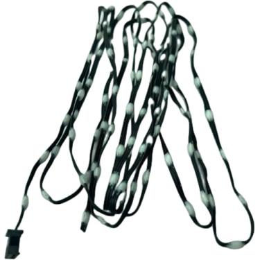 Imagem de Dc5v 12v 50-200ct 20/25 / 30mm / 50mm / 100mm Pitch Ws2811 Led Seixo Pixel String Rgb Endereçável Cor Completa Ip67 Fio Preto, 20mm Pitch Black, 50CT DC12V_3PIN JST SM