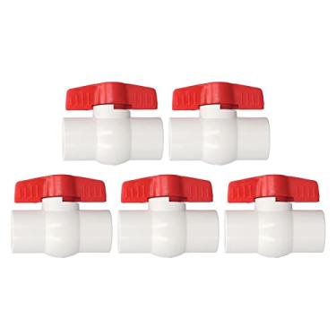Imagem de 5pcs Torneira Stop água de água de Válvula de Esfera Válvula T de Esfera para Controlar o Interruptor de Parafuso PVC Acessórios de Conexão Rápida Acessórios (25mm)