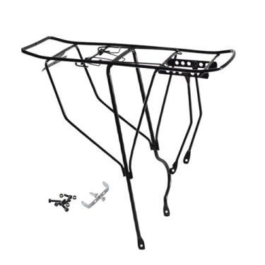 Imagem de menolana Suporte traseiro para bicicleta, assento traseiro, resistente, fácil de instalar, leve, suporte para transporte de carga, para entrega de alimentos ao, Pequeno Buraco