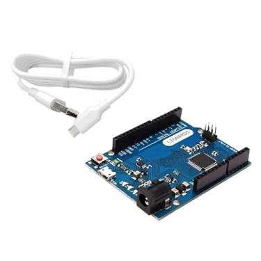 Imagem de Placa Leonardo R3 Rev3 Atmega32u4 com Cabo Usb Compatível para Arduino, volante caseiro