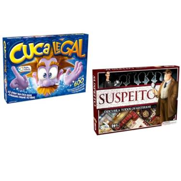Imagem de Kit 2 Jogos Divertidos de Tabuleiro Cuca Legal + Detetive Suspeito Pais e Filhos 1178+2866