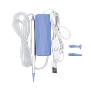 Imagem de Fancyes Caneta de pintura artística com diamantes, caneta de pintura portátil compacta, kits de arte com diamantes com bomba de vácuo para projetos de, Azul