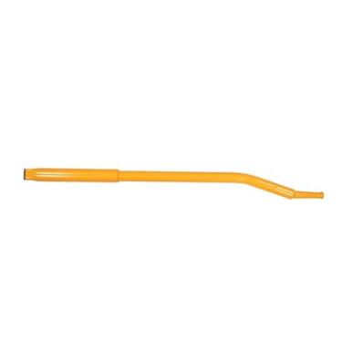 Imagem de Mytee Products Barra de guincho Ergo de 86 cm para reboque de mesa - Barra de guincho plana de aço revestido amarelo com alça antiderrapante e ponta antiderrapante para operação segura