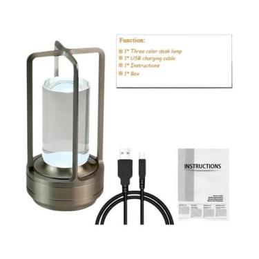Imagem de Candeeiro De Mesa Recarregável Com Toque Luz Noturna Destacável Para D