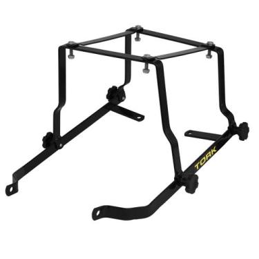 Imagem de Suporte BaÚ 80L 135L Cromo Forte Desmontável Suzuki Yes 125, PRETO, Ún