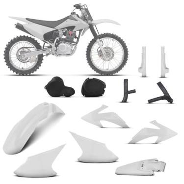 Imagem de Kit Plástico Crf 230f 2008 À 2014 - Pro tork, BRANCO, Único