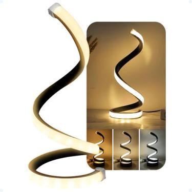 Imagem de Luminária Led Abajur De Mesa mesa de cabeceira Moderna Circular - Hxt