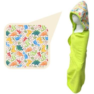 Imagem de Toalha Infantil com Capuz Grande GIGANTE Enorme Praia Piscina e Banho 