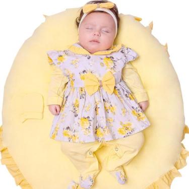 Imagem de Saída de Maternidade Menina Aconchego Belinha Floral 05 Peças P - Amor