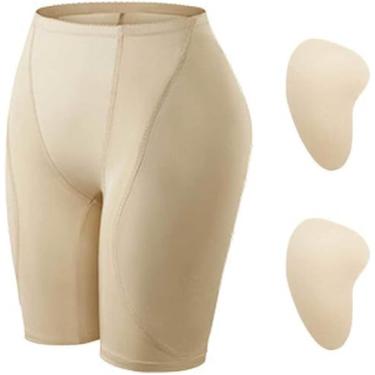 Imagem de Shapewear Sem Costura Para Mulheres Calcinha Levantadora De Bumbum Quadris Falsos Plus Size Shapewear Para Mulheres Controle De Barriga, Beige, XX