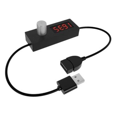 Imagem de NonMiFyR Cabo Adaptador de Extensão USB Compacto com Temporizador para Ventiladores USB E Lâmpadas de Mesa USB