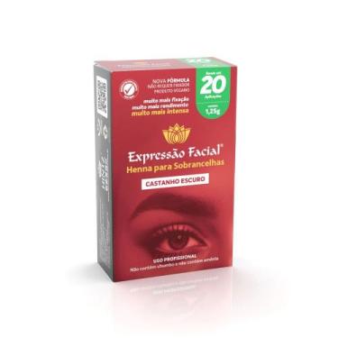 Imagem de Henna Para Sobrancelha Expressão Facial Castanho Escuro 1,25g