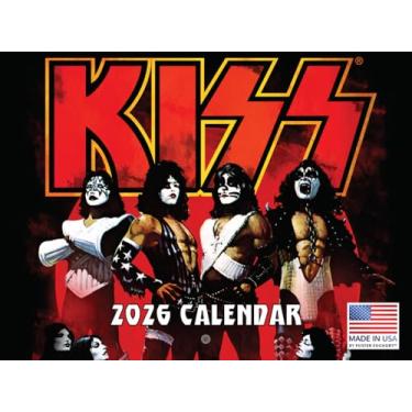 Imagem de Calendário mensal de parede KISS Calendar 2026 Music Band Merchandise 12 meses | Feito nos EUA