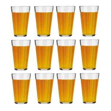 Imagem de Jogo 12 Copo Americano Vidro Long Drink 450ml Cristal Nadir - NADIR FI
