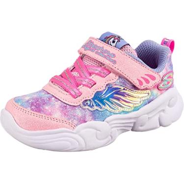 Imagem de Skechers Tênis feminino Unicorn Storm, Rosa/Lavanda, 6 Toddler