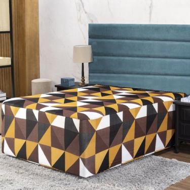 Imagem de Lençol Luva Casal Cama Conjugada Colchão e Box Malha Estampada 1 Peça 