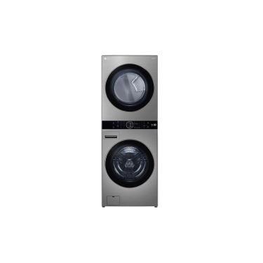Imagem de Lavadora e Secadora Elétrica Smart LG WashTower™ 17kg Aço Escovado com Inteligência Artificial AIDD™ - WK17VS6A