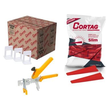 Imagem de Espaçador Nivelador 2,0 mm Slim com 1000 pçs E Cunha Niveladora Slim c