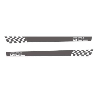 Imagem de Adesivo Gol G3 G4 Bolinha 2 Portas Wg1 Faixa Lateral Fita