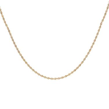 Imagem de VIRENZA Colar Cordao Fita Torcido Folheada Ouro 18k