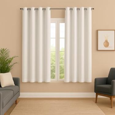 Imagem de Cortina Blackout Blecaute Quarto Tecido 200 x 130 Curta Janela Sala (Branco)