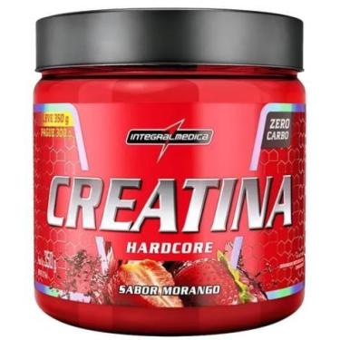 Imagem de Creatina Hardcore Saborizada 350g - Integralmedica, MORANGO
