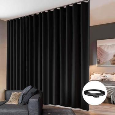 Imagem de Conjunto de trilhos de teto flexíveis Hoeflife para cortinas divisória
