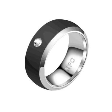 Imagem de Nfc Mobile Phone Smart Ring Anel de aço inoxidável Comunicação de radi