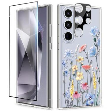 Imagem de Capa de telefone GVIEWIN para Samsung Galaxy S24 Ultra com protetor