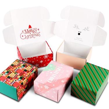 Imagem de Caixa de remessa TONESPAC, caixa de presente de Natal de 8 x 6 x 4 pol