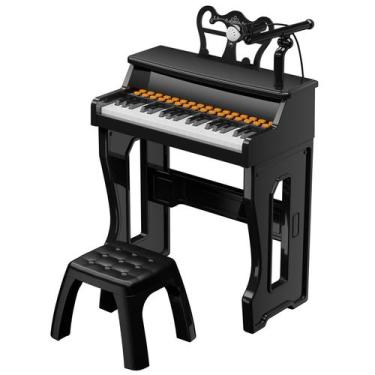 Imagem de Brinquedo de teclado e piano Poiacmovia de 37 teclas para crianças com