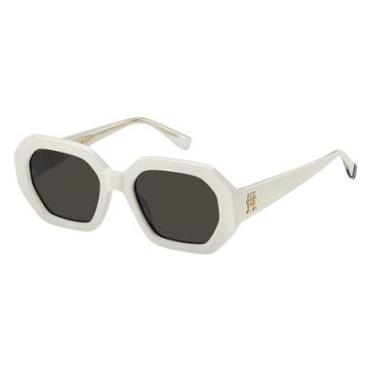Imagem de Óculos de Sol Tommy Hilfiger 2155/S Branco Lente Cinza-Feminino