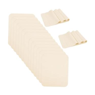 Imagem de Lilihuimaoyi 20 Panos de Camurça Pré-cortados para Alisar Bordas de Panelas, Ferramenta de Aparar Cerâmica Fácil, Pano de Limpeza para Vidros, Espelhos E