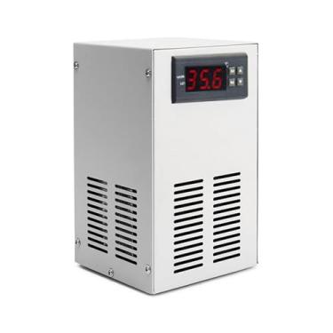 Imagem de GLOGLOW Resfriador de Aquário para Aquário de Peixes, Resfriador de água para de Peixes 70 a 72W de Resfriamento Ultra Silencioso Com Economia de Energia para de 20L Controle de Temperatura da