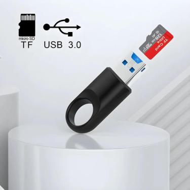 Imagem de Leitor De Cartão Micro SD TF USB 3.0 De Alta Velocidade 5Gbps Adaptado