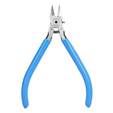 Imagem de Alicate de corte lado diagonal aço cromo vanádio ferramenta manual para corte de fio elétrico cabo de plástico azul alta precisão de ponta durabilidade de grau profissional