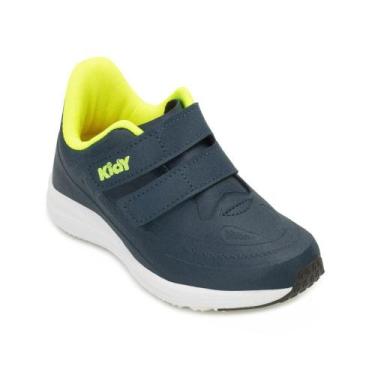 Imagem de Tênis Kidy Super Conforto Infantil MA KD25-43800, Marinho, Amarelo, 27