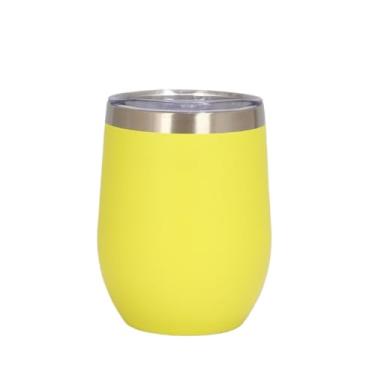 Imagem de Copo Copo TéRmico 360ml com Tampa Transparente MantéM Gelado por 4 Horas, Perfeito para Sua Bebida(Amarelo)