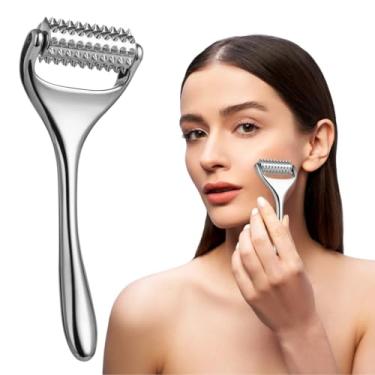 Imagem de Massageador de metal portátil, rolo de massagem, 100 pontos com pontos, gatilho manual, acupressão para acupuntura, ferramenta portátil, alívio de braço, perna, pescoço e pé