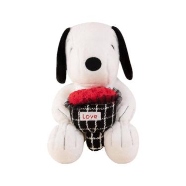 Imagem de Brinquedo de pelúcia para cães, lindo buquê de amor, desenho animado, 50 cm