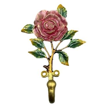 Imagem de Bothyi Cabide de parede único com gancho para casaco, fácil de instalar, organizador de armazenamento em liga de zinco para chapéus, chaves e cachecóis,