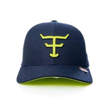 Imagem de Bone Texas Farm - New Texas - Tf672 - Azul Marinho/ Amarelo Neon Único-Unissex