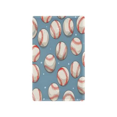 Imagem de CEBUGI Placa de cobertura para interruptor de luz, fundo de bolas de beisebol, capa de tomada frente e verso, capa de placa de parede inquebrável, tamanho padrão 11 x 6 cm