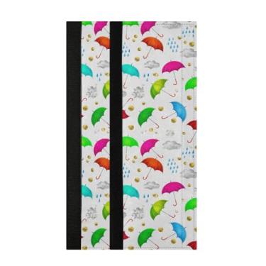 Imagem de Burbuja Conjunto de 2 capas para maçanetas de porta de refrigerador, laváveis, forno, micro-ondas, antiderrapante, 35,5 x 14 cm