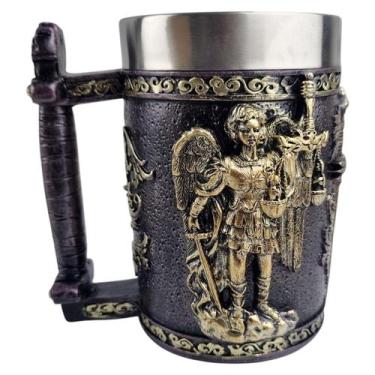 Imagem de Caneca 3D Mitologia Grega Diké Resina E Aço Inox 600Ml - GS