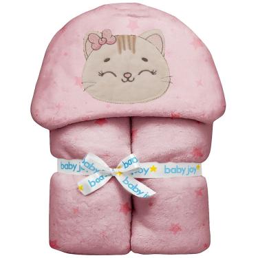 Imagem de Manta Soft Fleece para Bebê 1,00 m x 85 cm com Capuz Baby Joy